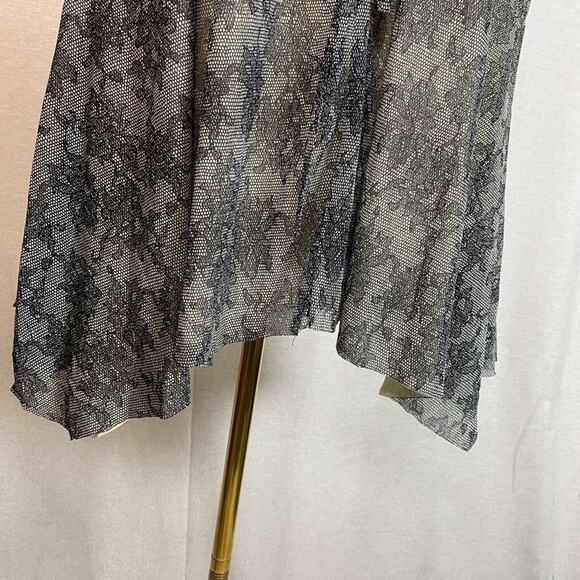 MIchael Kors Womens Babydoll Whimsigoth Top Size XL Asymmetric Witchy Oversized - Picture 3 of 10